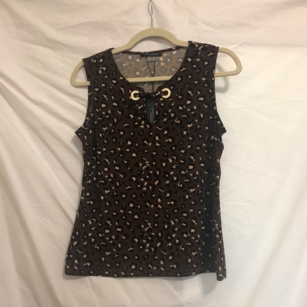 Tommy Hilfiger Animal Print Sleeveless Top